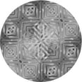 thumbnail image 1 of Ahgly Company Machine Washable Indoor Round Transitional Smokey Gray Area Rugs, 6' Round, 1 of 7
