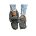 thumbnail image 4 of Gomelly Moccasins Womens Non Slip On Ankle Booties Closed Toe Casual Winter Warm Wide Width Shoes, 4 of 5