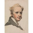 thumbnail image 2 of George Chinnery 14x18 Gold Ornate Wood Frame and Double Matted Museum Art Print Titled - Portrait of a Man (Between 1795 and 1805), 2 of 4