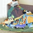 thumbnail image 3 of Lsque Bluey Pattern Fuzzy Fleece Throw Blanket Extra Large,Super Soft,Fluffy and Warm Blankets for Couch,Bed,All Season Use (60"x50"), 3 of 7