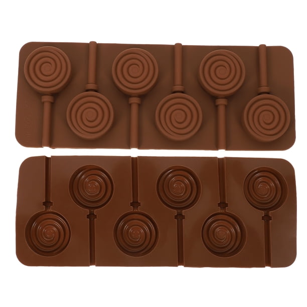 GOOHOCHY 2 moldes de silicona para hornear galletas, piruletas, chocolate