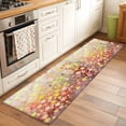 thumbnail image 2 of 2'x6' Rug Runners for Hallways Kitchen, Orange Spring Floral Non Slip Entryway Beside Floor Carpet Runner, Modern Oil Painted Daisy Botanical Washable Laundry Room Bedroom Throw Rugs Mat, 2 of 8