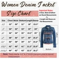 thumbnail image 4 of Notus Fashion Women's Fitted Button-Down Denim Jacket: Casual, Soft, and Stylish Long Sleeve Jean Jacket Black L, 4 of 7