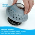 thumbnail image 5 of SlipX Solutions Dome Drain Protector, Hair Catcher (Silicone and Stainless Steel) Gray, 5 of 5