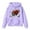 Purple, variant on Toddler Kids Football Hoodie Retro Player Print Sweatshirt for Boys and Girls Soft Comfortable Pullover for Sports Fans and Daily Wear