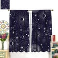 thumbnail image 2 of Sun and Moon Bohemian Curtains for Bedroom & Living Room - Boho Indian Tribal Thermal Insulated Window Drapes - Astrology Curtains 26"W x 45"L (Pack of 2), 2 of 6