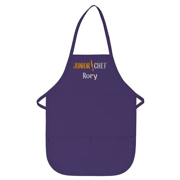 THE APRONPLACE Tablier Enfant Personnalisé Brodé Premium Fabriqué aux USA pour Enfants Filles Garçons Cadeau Chef Cuisine Amusant