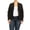 Black, variant on Women's Plus Size Casual Long Sleeve Fitted Solid Open Blazer Jacket