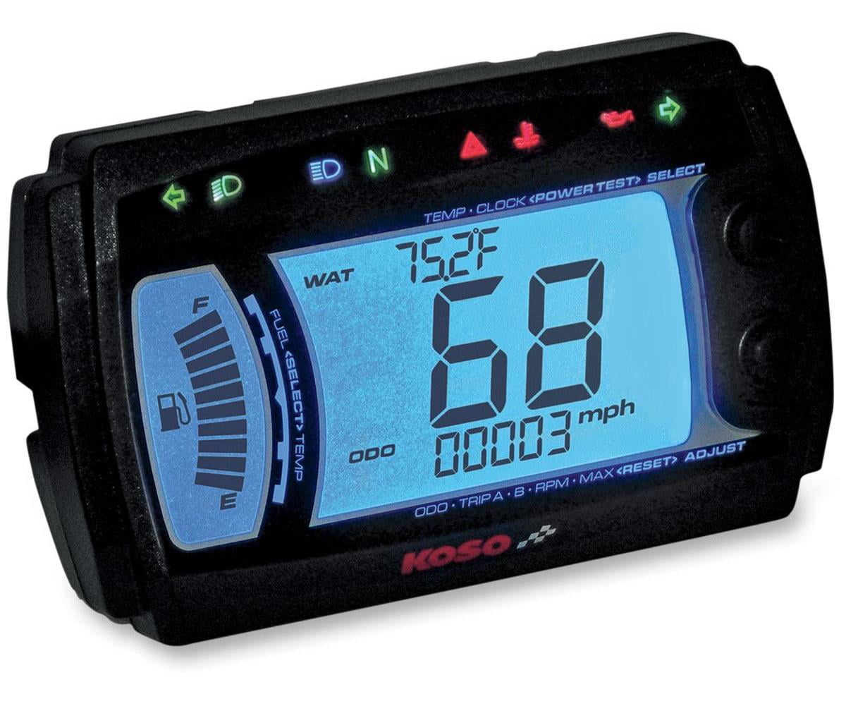 Koso North America BB017B00 XR-SR Multi-Function Electronic Speedometer ...