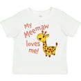 thumbnail image 3 of Inktastic My Meemaw Loves Me- Cute Giraffe Boys or Girls Toddler T-Shirt, 3 of 5