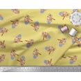 thumbnail image 2 of Soimoi Rayon Fabric Wool & Cat Animal Print Fabric by the Yard 56 Inch Wide, 2 of 3