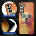 thumbnail image 6 of FKBRCL4U Compatible with Samsung Galaxy S23 Case Cartoon Cute Sunglasses Golden Retriever Pattern for Girl Full Body Design Soft Silicone Drop Shock Scratch Protection, 6 of 7