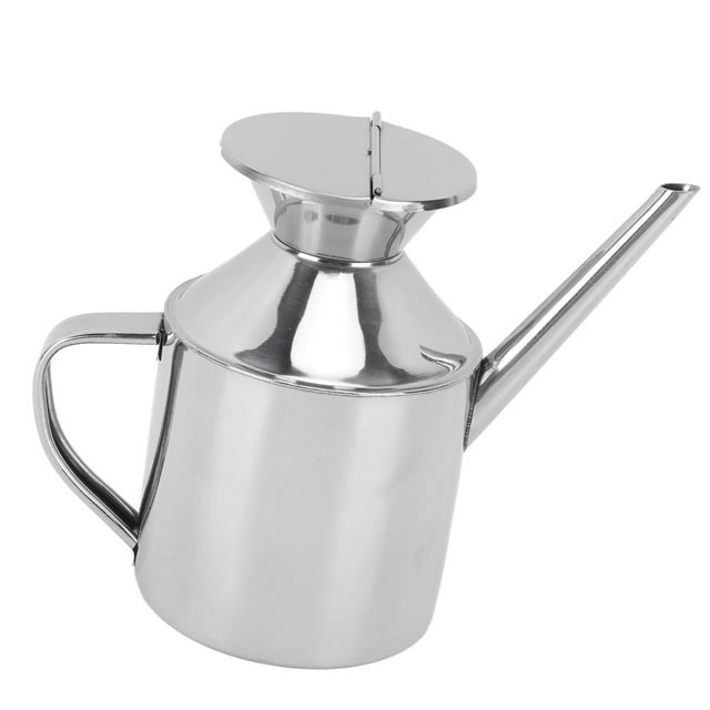 Stainless Steel Oil Can Multipurpose Oil Container Oil Dispenser Bottle for Soy Sauce Vinegar Cooking Wine With Handle
