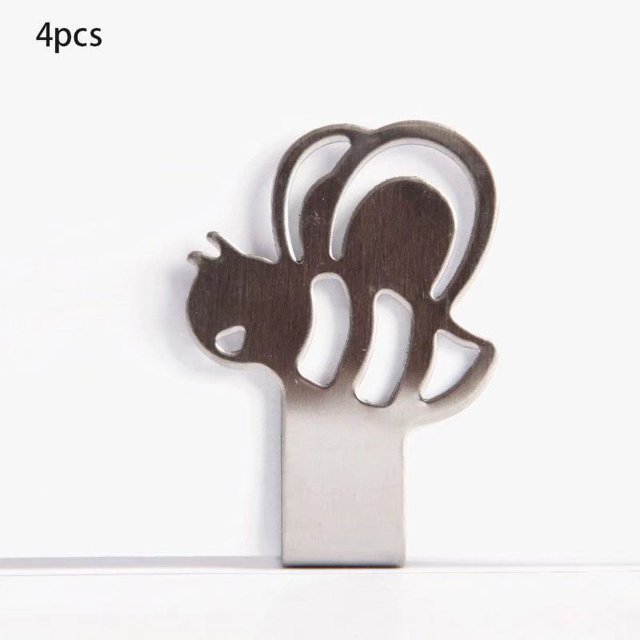 4 clips para mantel al aire libre de acero inoxidable, fijación antideslizante a mantel grueso en el hogar, accesorio para cubiertos para cocina, oficina, restaurante, picnic, boda