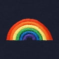 thumbnail image 2 of Dalix Rainbow Embroidered Fleece Zip Hoodie Cold Fall Winter Mens in Navy Blue 2XL XX-Large, 2 of 5