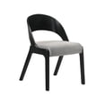 thumbnail image 2 of Benjara 5 Piece Dining Table with Sloped Curved Back Chairs, Brown and Gray, 2 of 5
