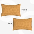 thumbnail image 4 of YFYANG Super Soft Rectangular Plush Cushion Cover (Without Pillow Insert), Yellow Abstract Geometry Comfort and Non-Pilling Hidden Zip Bedroom Sofa Pillowcases, 16"x24", 4 of 9