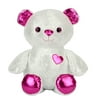 Way To Celebrate Sequin Teddy Bear Stuffed Toy – Silver