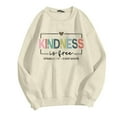 thumbnail image 2 of Kindness Sweatshirts for Men Women 2025 Long Sleeve Crewneck Kindness Graphic Sweatshirt Pullover Tops, 2 of 4