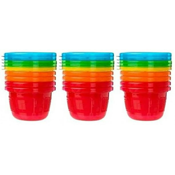 TThe First Years Take & Toss Snack Cups with Lids 4.5 Oz 18 Count