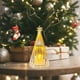 thumbnail image 4 of Luz nocturna de árbol de Navidad de plástico transparente brillante | Decoración navideña de escritorio | Lámpara ambiental LED para oficina en casa | Ambiente acogedor de cuento de hadas, 4 of 6
