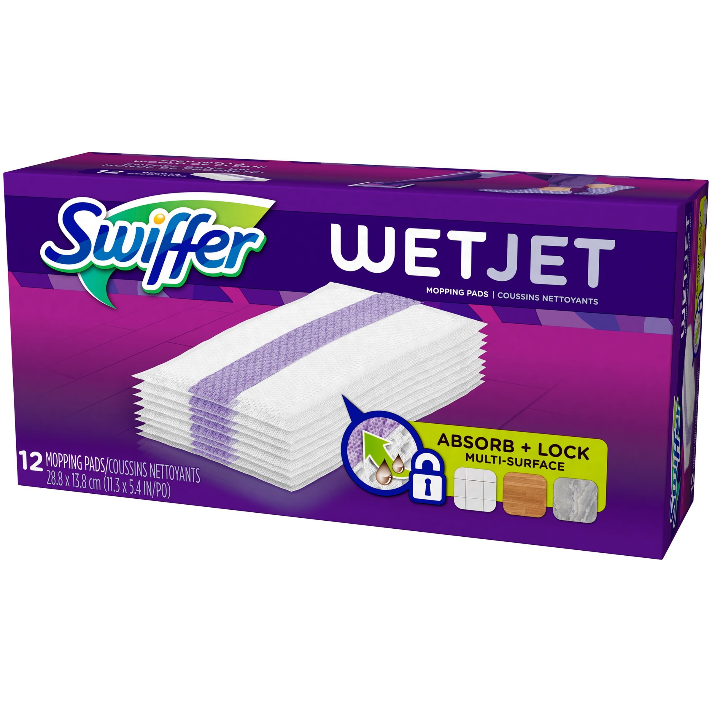 Swiffer Wet Jet With Mr. Clean Magic Eraser 10 Extra Power Cleaning Pads  37000817888