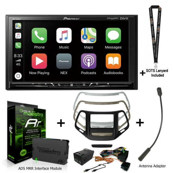 Pioneer DMH-1500NEX 7" Receiver Dashkit for Jeep Cherokee KIT-CHK1 ADS-MRR