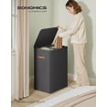 thumbnail image 2 of Cesto de ropa SONGMICS 170L con tapa y asas, color negro, 2 of 6