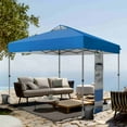 thumbnail image 4 of SUMMIT LIVING 10 x 10 Ft Pop-up Canopy Tent Straight Legs Instant Canopy for Outside with Wheeled Bag Blue, 4 of 8
