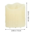 thumbnail image 3 of 1 Set of USB Charging Dimming Atmosphere Decoration LED Candle Light (Beige), 3 of 6