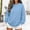 Light Blue, variant on FAHUOMU Crew Neck Sweatshirts Women' Oversized Dolman Sleeve Casual Fall Winter Pullover Tops