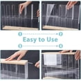 thumbnail image 5 of Clear Minifigures Display Case Acrylic Display Case with Black Base 2 Tier Showcase with 6 Grids Wall Mounted Storage Box, 5 of 9