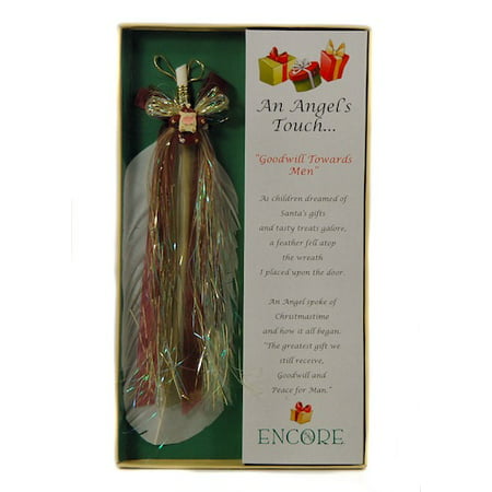 Encore - An Angel's Touch - Inspirational - Feather Charm -Goodwill Towards Men