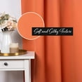 thumbnail image 3 of Best Home Fashion Premium Blackout Curtain Panels - Solid Thermal Insulated Window Treatment Blackout Drapes for Bedroom - Back Tab & Rod Pocket (Apricot, 52" W x 96" L), 3 of 4