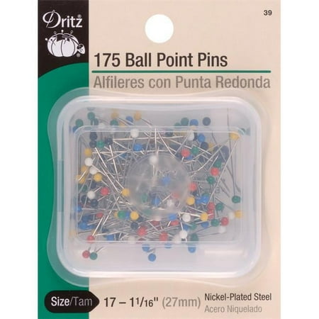 UPC: 0072879100709 | Dritz Color Ball Point Pins 1-1/16 175/Pkg-Size 17