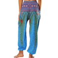 thumbnail image 2 of Pantalones bohemios para mujer Harem Cintura fruncida Yoga Hippie Palazzo Verano Pantalones de playa Sailing Electrónica, 2 of 3