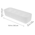 thumbnail image 2 of SEWCHICS Clothes Drawer Organizer Plastic Drawer Storage White Household Users Home Use 2Set, 2 of 8