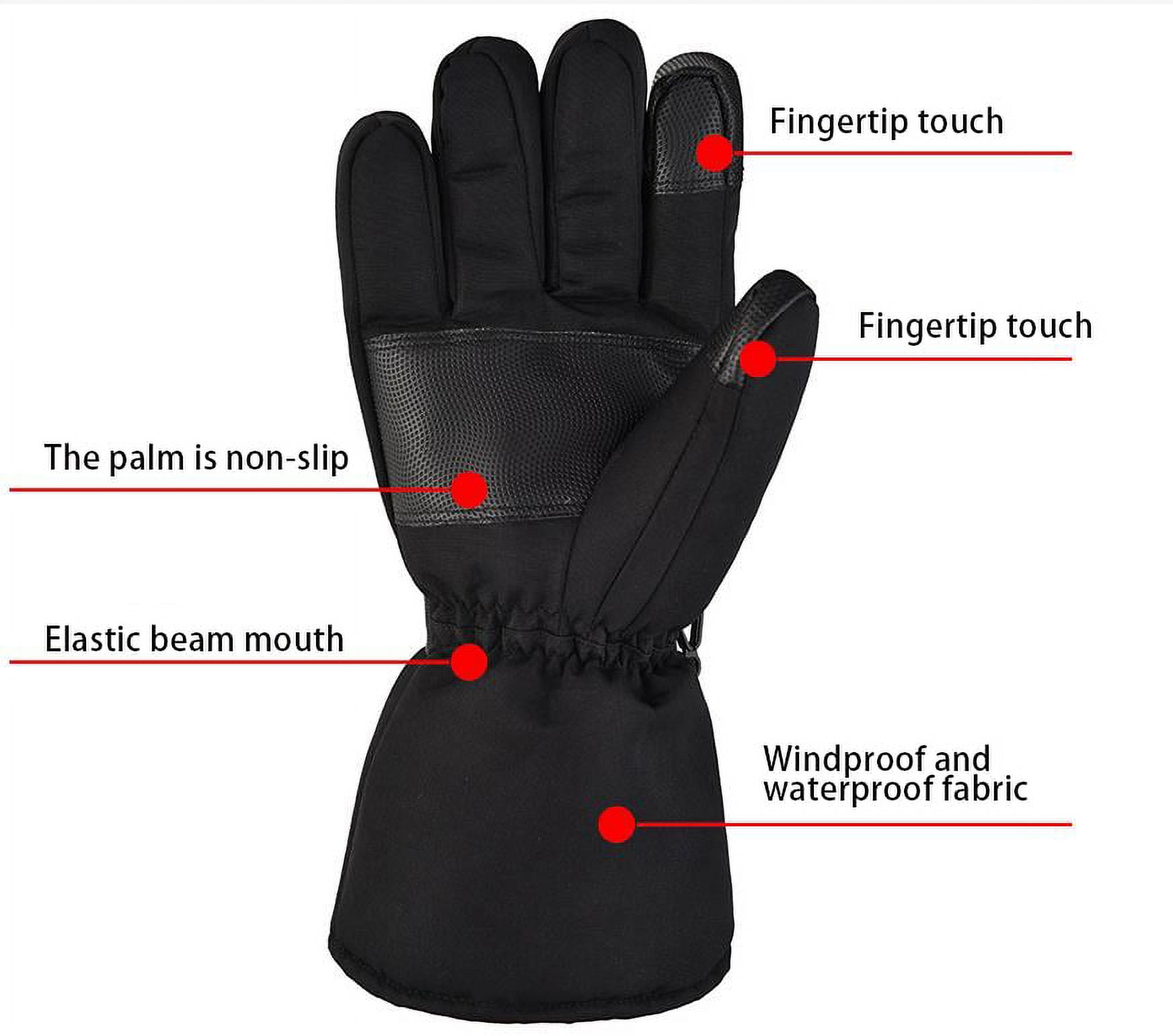  GVDV Hunting Heated Gloves For Men, 74V 3400mAh Rechargeable  Touch Screen Heating Gloves