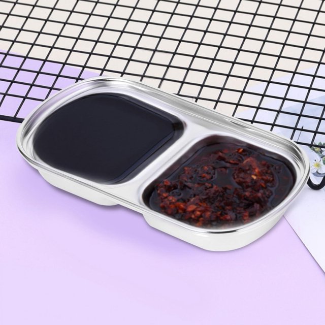 Platón Para Salsa Apilable De Acero Inoxidable, Platillo Para Condimentos, Platón Para Refrigerios Para Adultos Y Niños, Condimento Para El Hogar, Fiesta O Barbacoa