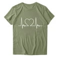 thumbnail image 6 of zbxnLI Valentine's Day Shirts for Women's Graphic Top Crew Neck Short Sleeve T Shirt Ladies Casual Basic Tee, 6 of 7