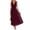 Wine, variant on Sleeveless Maxi Dress V Neck Smocked High Waist Flowy A-Line Long Dress Casual Summer Sun Dress (No Pockets)