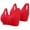 Red, variant on Front Closure Bras for Women Wireless Bras for Women 2PCS Push up Bras No Underwire Posture Correcting Retro Full Coverage Bras Solid Embroidered Underwear for Ladies Workout 42/95 Purple