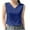 Blue, variant on Wyobmus Womens Tank Tops Casual Sleeveless V Neck Tank Shirt Blouse Business Cami Camisole Blouses Summer Basic Shirts S-3X Black