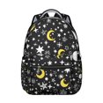thumbnail image 1 of Starry Night Cosmic Students Backpack Galaxy Sci-fi Lovers Outer Space Design, Adjustable Straps and Wear-Resistant School Bag, 1 of 3