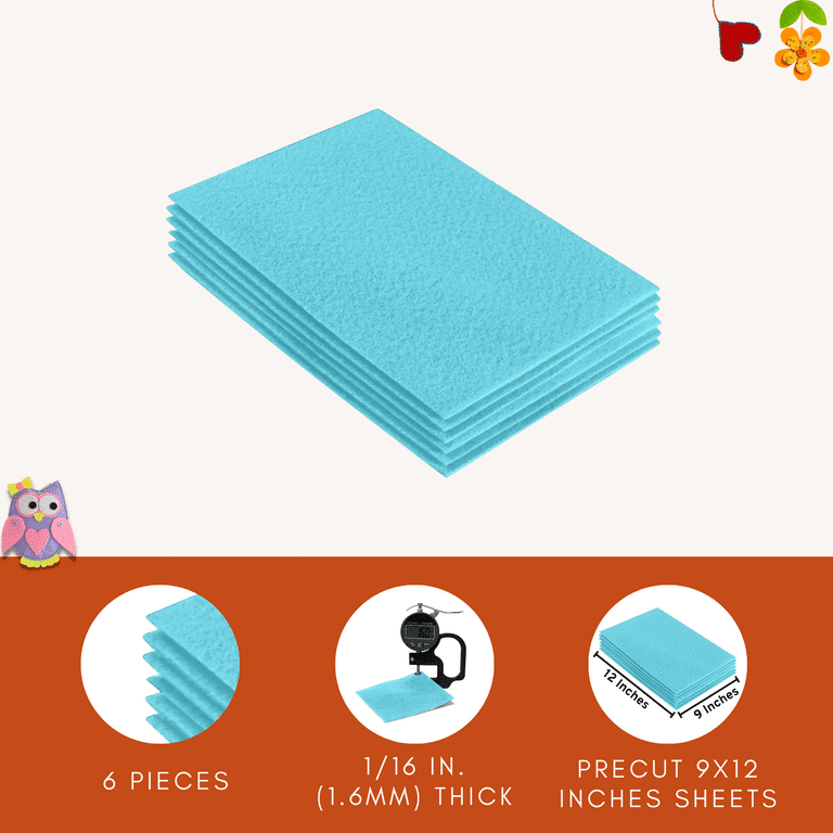 Felt Sheets for Crafts 9x12.Acrylic Sheets Art and Craft Material