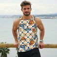 thumbnail image 6 of Pofeuu Butterflies Wild Insect Print Men's Workout Tank Tops Sleeveless Muscle Gym Shirt Quick Dry-3X-Large, 6 of 7
