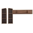thumbnail image 2 of Modway Omnistand Modern Laminate Wall Mounted Shelves in Walnut/Gray, 2 of 5