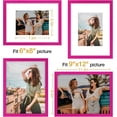 thumbnail image 3 of Vittanly 9x12 Picture Frame, Display Pictures 6x8 with Mat or 9x12 without Mat, Premium Material with Shatter Resistant Plexiglass, Photo Frame for Wall or Table Top Display, Rose Red, 1 Pack, 3 of 6