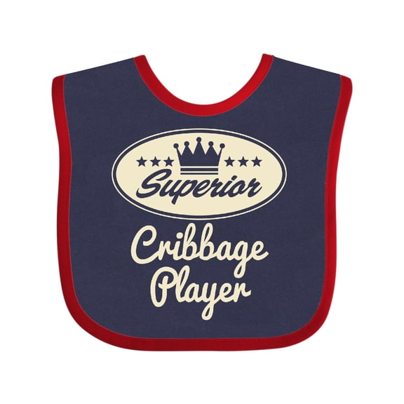 Inktastic Cribbage Player Vintage Superior Boys or Girls Baby Bib