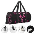 thumbnail image 3 of Balery Breast Cancer Bolsa de Gimnasio para Mujeres y Hombres, Bolsa de Viaje Impermeable, Bolsa de Fin de Semana con Compartimento para Zapatos y Bolsillo Húmedo, 3 of 6